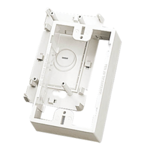 Caja de Montaje Superficial, Para Placas de Pared, Color Blanco