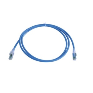 Patch Cord Z-MAX Cat6A S/FTP, CM/LS0H, 7ft, Color Azul, Versión Bulk (Sin Empaque Individual)