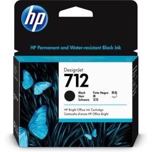Cartucho de tinta HP DesignJet 712 de 80 ml, Negro