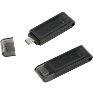 FLASH MEMORY KINGSTON 64GB DT70 CONECTOR TIPO USB-C 3.2 GEN 1