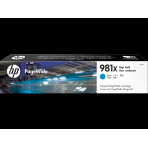 CARTUCHO HP 981X CYAN P/PAGEWIDE Enterprise 556(dn, xh models), 586 (dn, f models), 586z,E55650dn