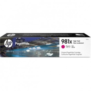 CARTUCHO HP 981X MAGENTA P/PAGEWIDE Enterprise 556(dn, xh models), 586 (dn, f models), 586z,E55650dn