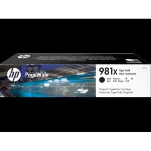 CARTUCHO HP 981X BLACK P/PAGEWIDE Enterprise 556(dn, xh models), 586 (dn, f models), 586z,E55650dn