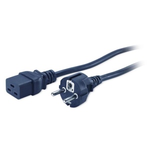 Cable de alimentación, C19 a CEE/7 Schuko, 2,5m