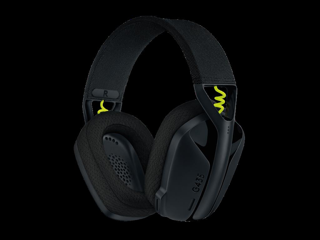 LOGITECH G435 LIGHTSPEED WIRELESS Gaming Headset – BLACK - Teclu